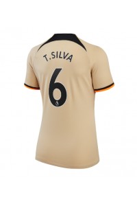 Chelsea Thiago Silva #6 Fotballdrakt Tredje Klær Dame 2022-23 Korte ermer